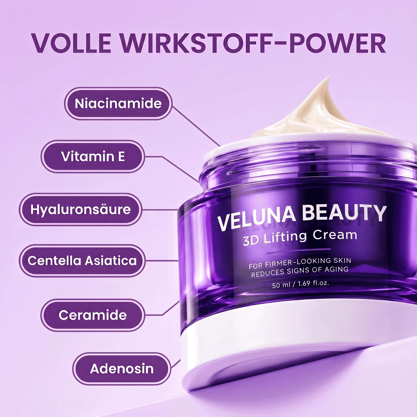 Veluna Lifting Creme (17-Peptide-Komplex)